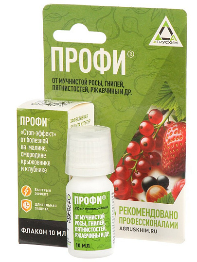 Фунгицид Профи, от болезней на ягодных кустарниках и землянике, 10 мл, Агрусхим