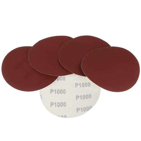 Круг шлифовальный Росомаха, диаметр 125 мм, зернистость P1000, под липучку, 5 шт, 435810