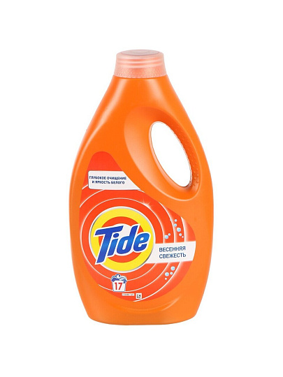 Гель для стирки Tide, 1.105 л, для цветного и белого белья, Весенняя свежесть
