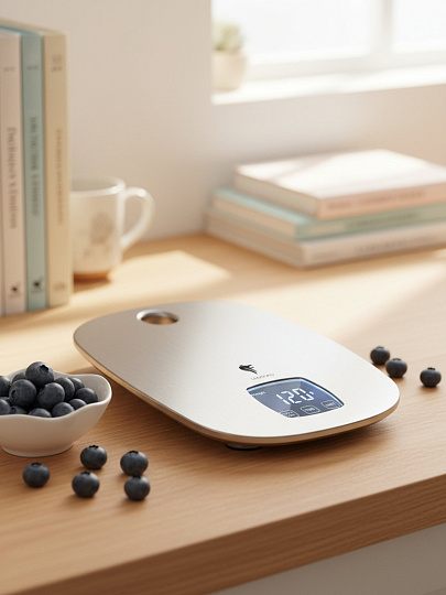 Весы кухонные электронные, Leonord, LE-1716, платформа, точность 1 г, до 5 кг, LED-дисплей, серые, 108267