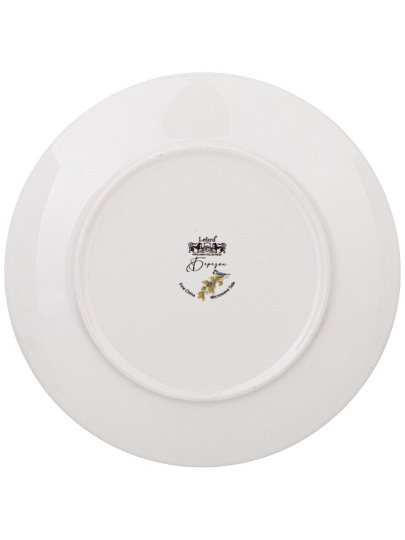 Набор тарелок закусочный, фарфор, 2 шт, 20.5 см, круглый, Березки, Lefard, 85-2012, белый