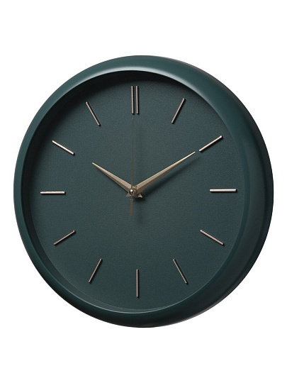 Часы настенные, кварцевые, 30 см, корпус малахит, круглые, Рубин, Классика, 3037-003
