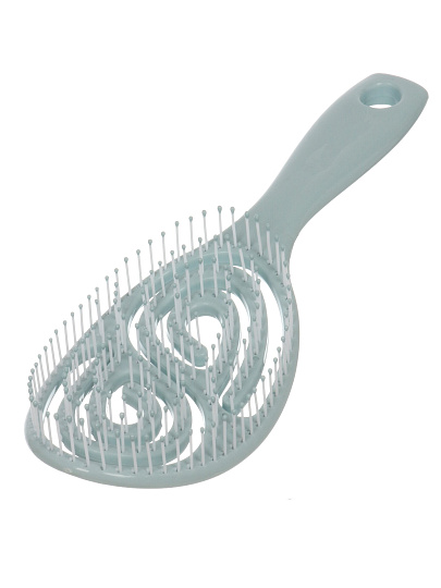 Расческа массажная продувная, 23.5х7.5см, роз, беж, A100064