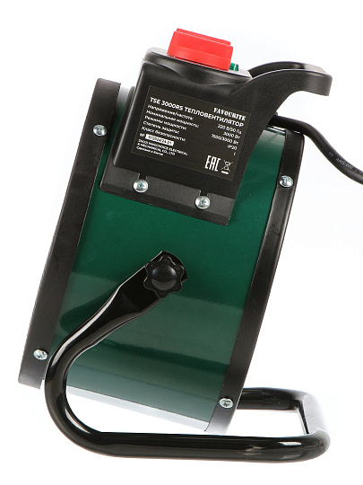 Пушка тепловая электрическая, Favourite, TSE-3000RS, 3 кВт, 218 м³/ч, керамический элемент, 2 режима, круглая, 138103002