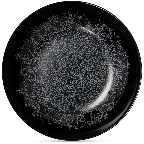 Тарелка суповая, стекло, 20 см, круглая, Zoe black, Luminarc, V0119
