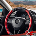 Оплетка на руль DSV, Black+Red, R99208, красно-черная - фото 2