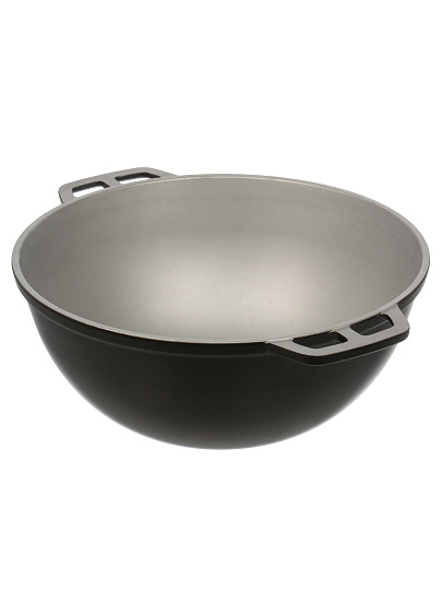 Казан алюминий, 7.5 л, с крышкой, крышка стекло, Нева Металл Посуда, НС0875д