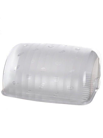 Хлебница пластик, 34.5х27.3х16.4 см, снежно-белая, Berossi, Rondo, ИК 05701000