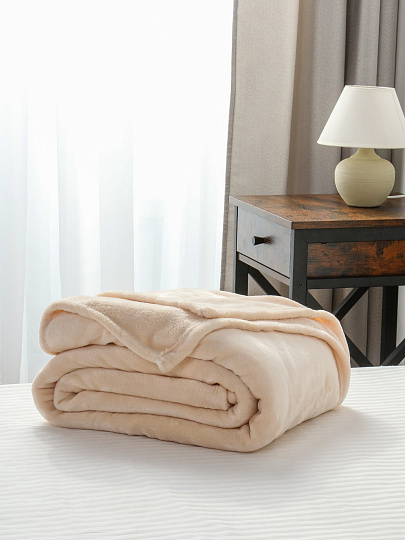 Плед 120*150 см, микрофибра, 100%пэ, 280г, Silvano, Сильвия, кремовый