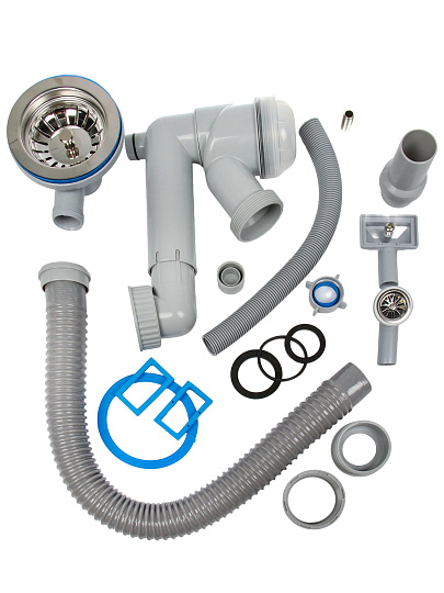 Сифон для мойки, 3" 1/2х40, пер универс, с отвод,с гофр, NORDFORM Orio, Д-11408У