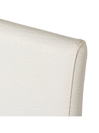 Стул 520х410х1070 мм, белый крок йо на черном матовом, сиденье квадратное, Модуль, Амарант