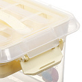 Контейнер хозяйственный, 6 л, 30х17х19.3 см, с крышкой, с вкладышем, бежевый, Полимербыт, Smartbox hobby box M, 4348202 - фото 3