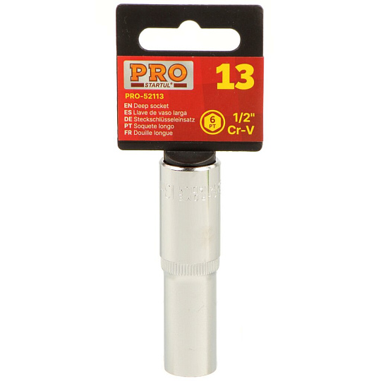 Головка торцевая 6-гранная 1/2&quot;, 13 мм, глубокая, PRO-52113