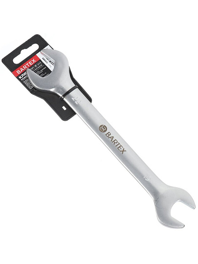 Ключ рожковый, Bartex, 19х22 мм, матовый, CrV сталь