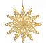 Елочное украшение Снежинка, золотое, 7.5 см, SYYKLA-182286 - фото 2