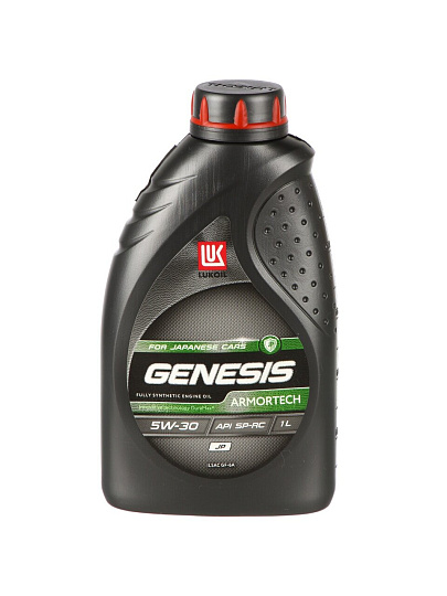 Масло моторное полусинтетическое, 5W30, Лукойл, Genesis Armortech JP, зеленое, 1 л, 3149900