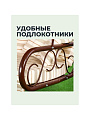 Качели садовые 3-местные, 227.7х159.2х196.8 см, 280 кг, Элит Моника, подушка, с 1285, металл - фото 2