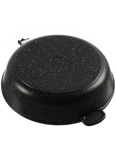 Сковорода литой алюминий, 28 см, антипригарное покрытие, Горница, Гранит Induction, съемная ручка, индукция, Ис2853аг