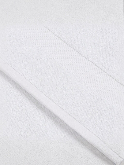 Полотенце банное 100х180 см, 100% хлопок, 500 г/м2, Spa, Barkas, белое, Узбекистан, AI-3105022