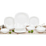 Сервиз столовый стеклокерамика, 19 предметов, на 6 персон, Daniks, Белый Квадро, W 19C9, белый - фото 9