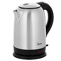 Чайник электрический Midea, MK 8030, 1.7 л, 1800 Вт, скрытый нагревательный элемент, металл