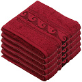 Полотенце банное 50х90 см, 460 г/м2, Elegance, Cleanelly, бордовое, Россия, ПЦ-2601-2033