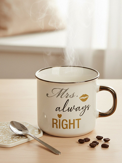 Кружка фарфор, 280 мл, Mrs. Always Right, Lefard, 260-969