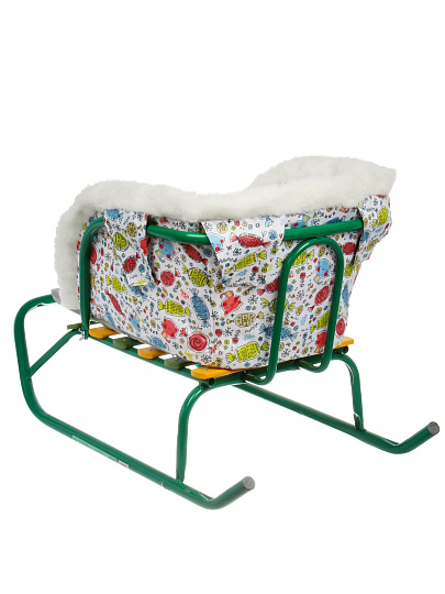 Матрасик универсальный для санок, 68х29х38 см, конфетки, Nika, СС2-3/К