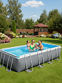 Бассейн каркасный Bestway, 549х274х122 см, Power Steel Rectangular, 56465, фильтр-насос, лестница, тент, 14812 л - фото 7