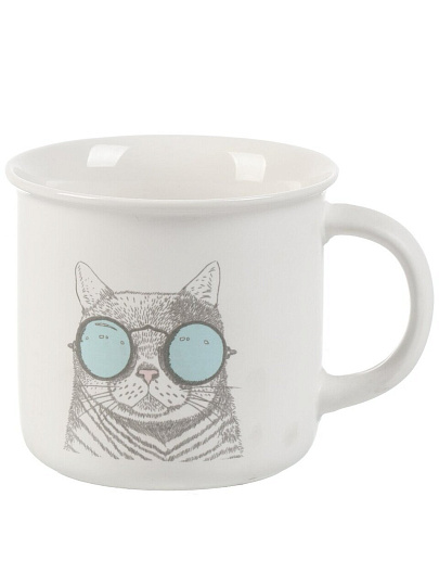 Кружка керамика, 400 мл, Зоо, B060782, в ассортименте