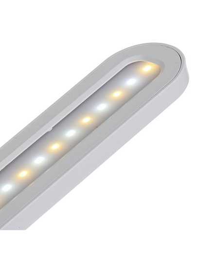 Светильник настольный на подставке, с USB, белый, абажур белый, YT-TG011