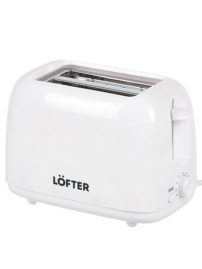 Тостер Lofter, PR001, пластик, 700 Вт, 2 тоста, механический, 6 степеней прожарки, PR001