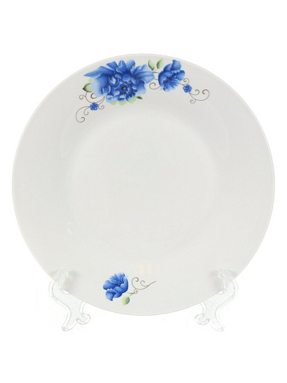 Тарелка десертная, керамика, 19 см, круглая, Мэджик Блю, Daniks