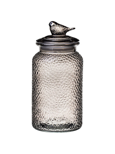 Банка для сыпучих продуктов, стекло, 1.3 л, с крышкой, Lefard, Garden Grey, 172-186