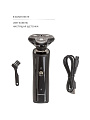Электробритва аккумуляторная, Supra, RS-209, роторная, сухое бритье, 5 Вт, 3 бритвенные головки, черная, 13279 - фото 5