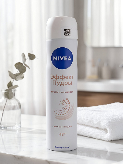 Дезодорант Nivea, Эффект пудры, для женщин, спрей, 150 мл