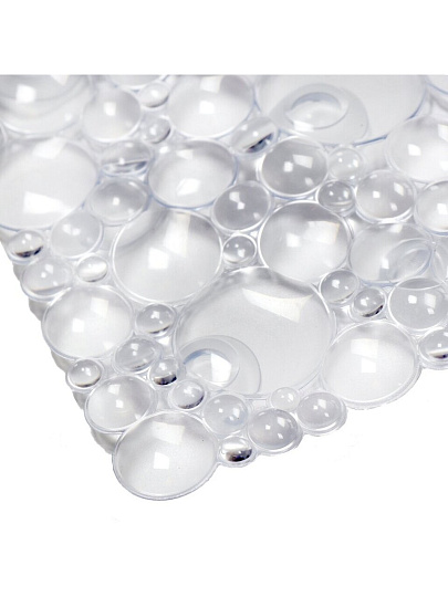 Коврик для душевой кабины, антискользящий, 0.5х0.5 м, прозрачный, Y9-091