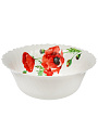 Салатник стеклокерамика, круглый, 23х9 см, 2000 мл, Алый мак, Daniks, LHW90/K1929 - фото 4