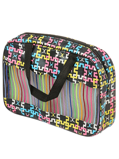 Косметичка 25х6х16 см, ПВХ, A080090, прямоугольная, застежка молния, в ассортименте