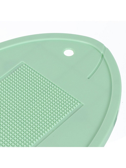 Доска разделочная пластик, для рыбы, 50х18х4 см, зеленая, овальная, Y4-8039
