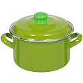 Кастрюля эмалированная Interos Грин 51013, 2.6 л