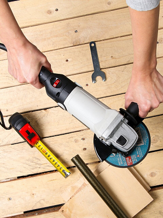 Угловая шлифовальная машина Булат, УШМ 1000 ПРОМО, 1000 Вт, 125 мм, регулировка оборотов, 206105100