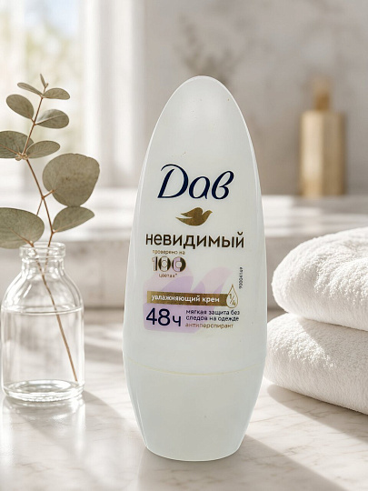 Дезодорант Dove, Invisible Dry, для женщин, ролик, 50 мл