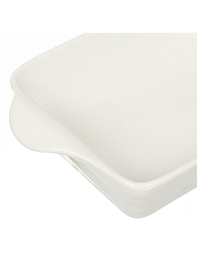 Форма для запекания керамика, 14х24х4.5 см, 1.5 л, прямоугольная, Волна