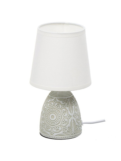 Светильник настольный E14, белый, абажур белый, RL-TL013-2