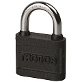 Замок навесной Trodos, BC-HG45-50, 210 051, блистер, цилиндровый, черный, 3 ключа