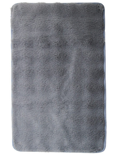 Коврик для ванной, 0.5х0.8 м, полиэстер, светло-серый, Silvano, Ангора, Y4-11476