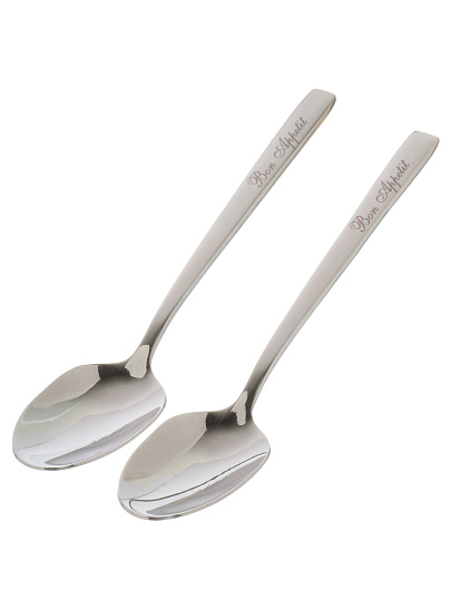 Ложка нержавеющая сталь, 2 предмета, чайная, Domenik, Bon Appetit, DMC186
