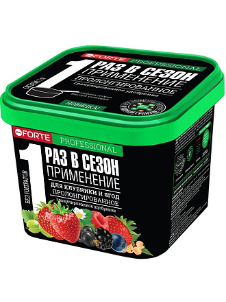 Удобрение для клубники и ягод, ведро, с биодоступным кремнием, пролонгированное, 1 л, Bona Forte