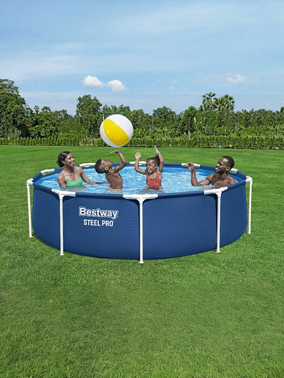 Бассейн каркасный Bestway, 305х76 см, Steel Pro, 56679, фильтр-насос, 4678 л